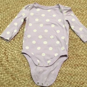 Baby Gap girls polka dot onesie